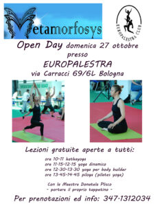 Bologna 27 Ottobre 2019 – Open day Europalestra