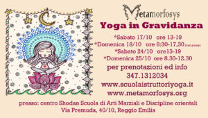 Reggio Emilia Ottobre 2020 – Yoga per la gravidanza