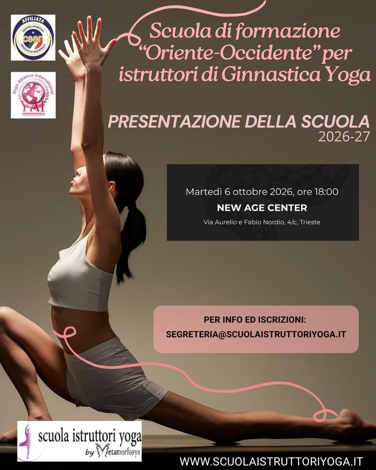 6 OTTOBRE – Presentazione della Scuola di formazione “Oriente-Occidente” per Istruttori di Yoga